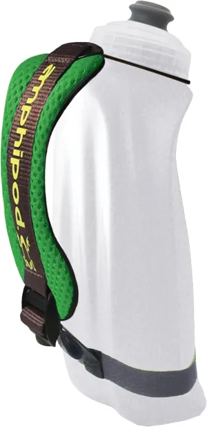 Amphipod Hydraform Handheld Bottle, Ergonomic Runners BPA-Free Hydration/Fuel Water Bottle for Endurance Runners, Hiking & Jogging - Apple - 12 oz.
