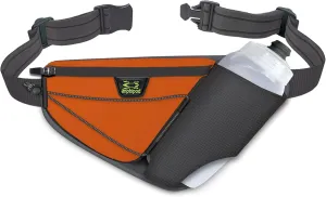 Amphipod Profile-Lite 20 Bottle Pack, Runners Waist & Hydration Belt, 5K/10K, Endurance & Ultra Running, Men & Women (20 oz.) - Charcoal/Sunrise - 20 oz