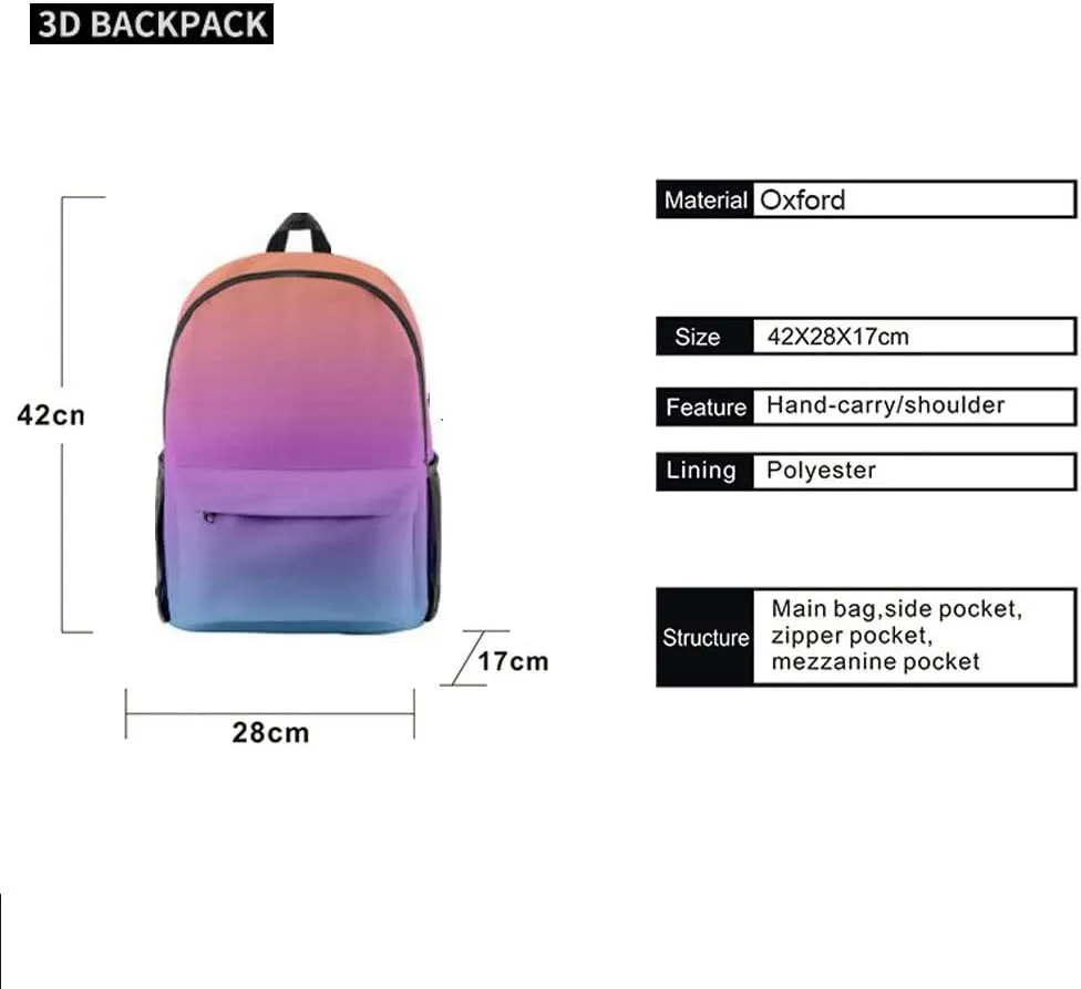 Anime Tonikawa Kawaii Backpack Tonikawa Kawaii Cosplay Daypack Rucksack Mochila 3 Pieces Girls (4)