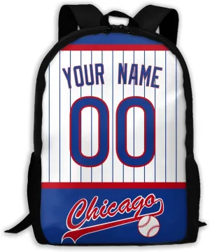 ANTKING Chicago Backpack High capacity Custom Any Name and Any Number Gifts for Kids Men Fans