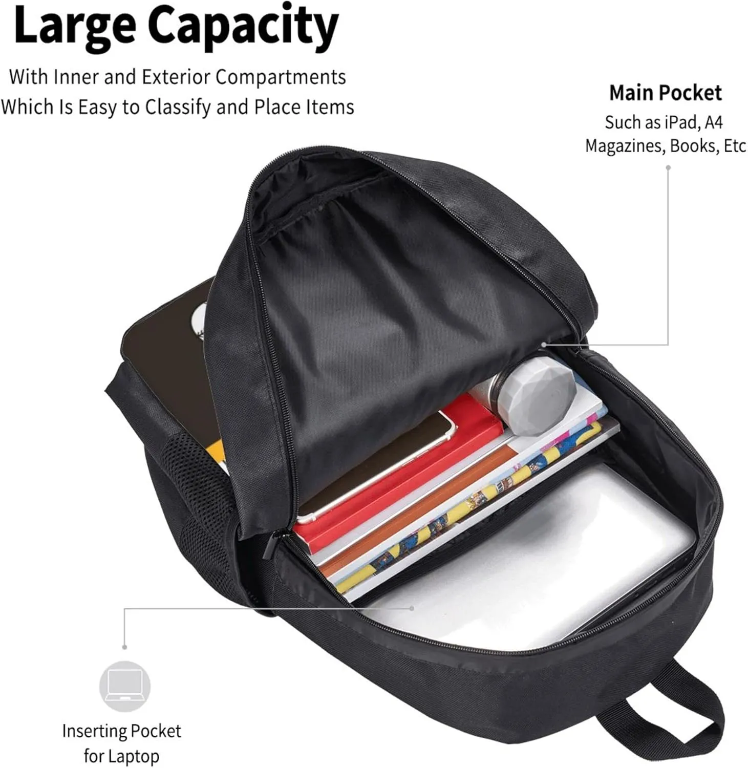 ANTKING San Diego Backpack High capacity Custom Any Name and Any Number Gifts for Kids Men Fans
