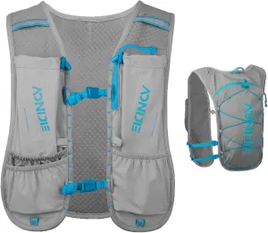 AONIJIE Waterproof and Breathable Running Hydration Vest for Women Men, 4.23oz Lightweight Hydration Vest Backpack Fits 6.8" Phones, for Hiking Cycling Race Marathon