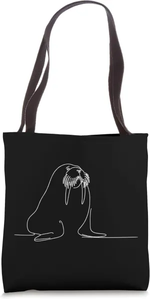 Arctic Ocean tusk use social animals Walrus Tote Bag
