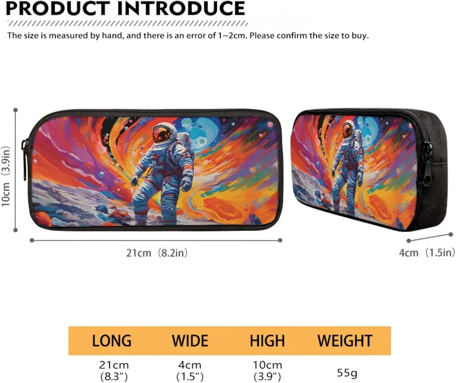 Astronaut School Bags for Boys, 6-8 Kindergarten Backpack for Girls 3 Pcs Set Lightweight Kids Bookbag with Lunch Tote Bag and Pencil Bag