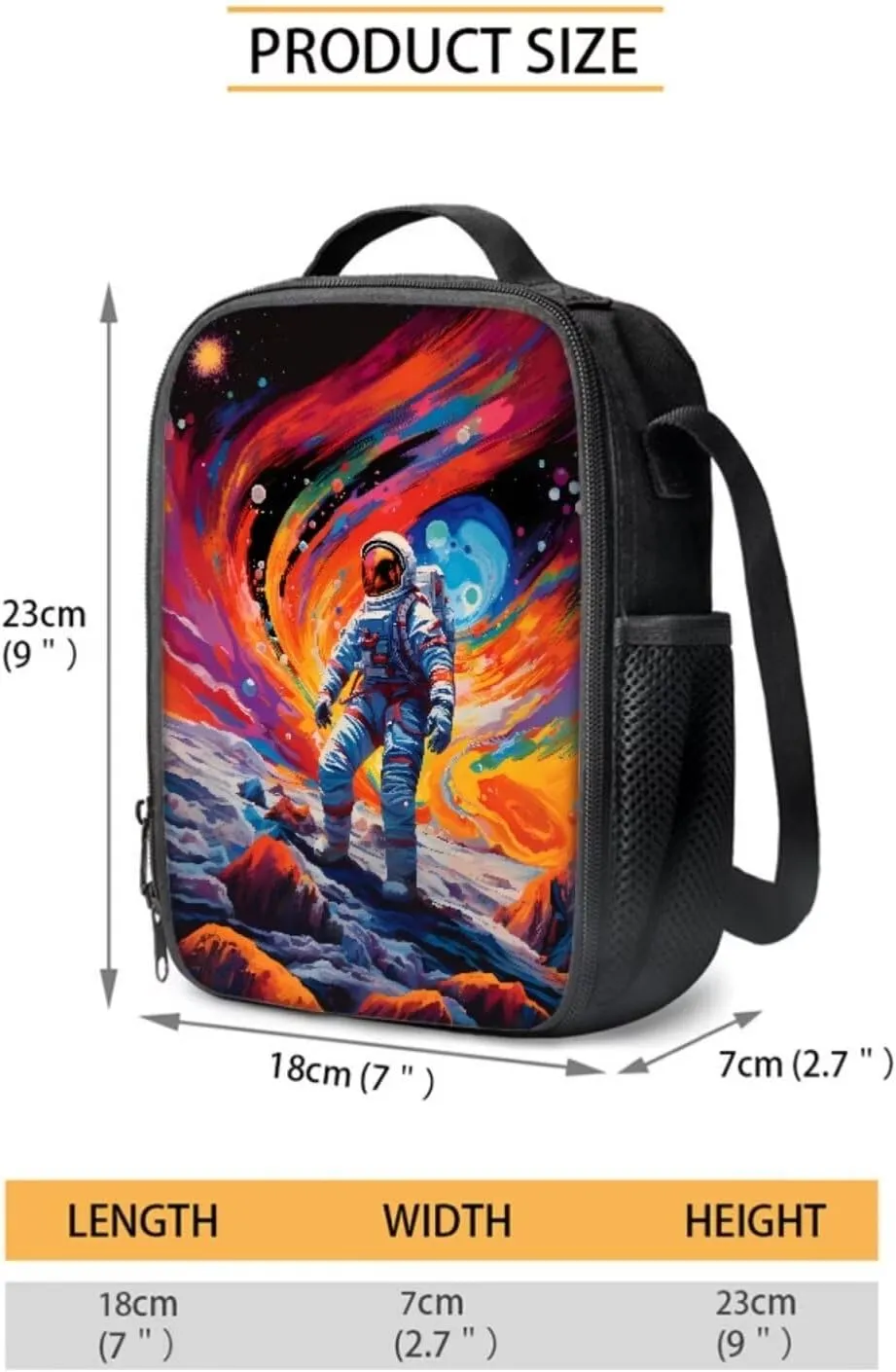 Astronaut School Bags for Boys, 6-8 Kindergarten Backpack for Girls 3 Pcs Set Lightweight Kids Bookbag with Lunch Tote Bag and Pencil Bag