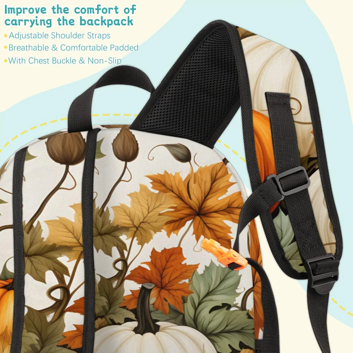 Autumn Carry on Travel Backpack for Women Men Water resistant Lightweight Rucksack Backpack for Weekender Casual Work Hiking Fall