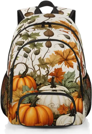 Autumn Carry on Travel Backpack for Women Men Water resistant Lightweight Rucksack Backpack for Weekender Casual Work Hiking Fall