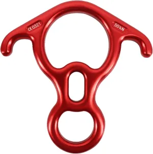 Azarxis 35 kN 50 kN Climbing Rescue Figure 8 Descender Large Bent-Ear Rigging Plate Heavy Duty & High Strength Rappel Device Equipment for Rappelling Belaying Tree Climbing Aerial Silks Rigging