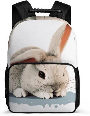 Backpack for Men Women Daypack Cry Rabbit Carry-on Bag 16 In Laptop Backpack Lightweight Travel Bag