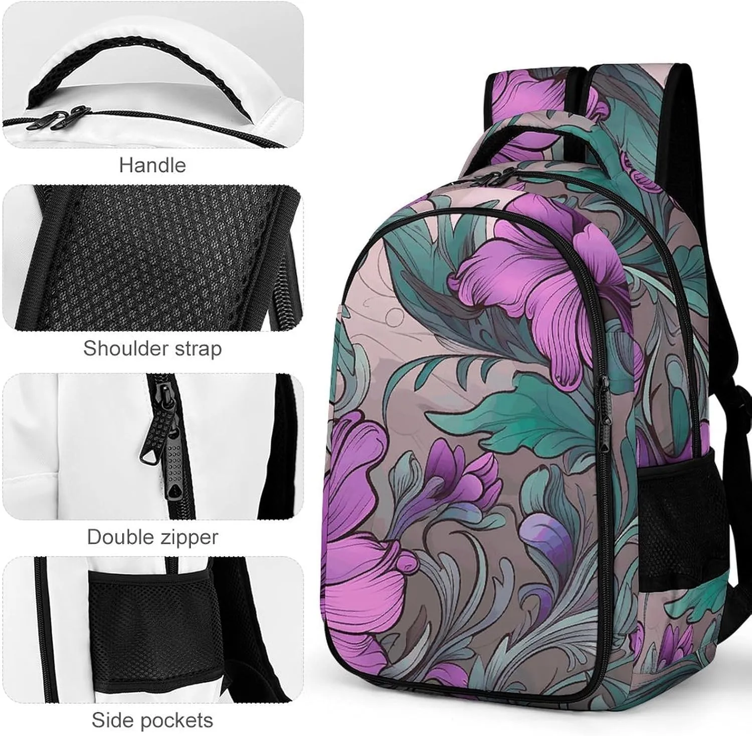 Backpack for Men Women Laptop Backpack Branches And Leaves Casual Daypack Laptop Bag for Travel