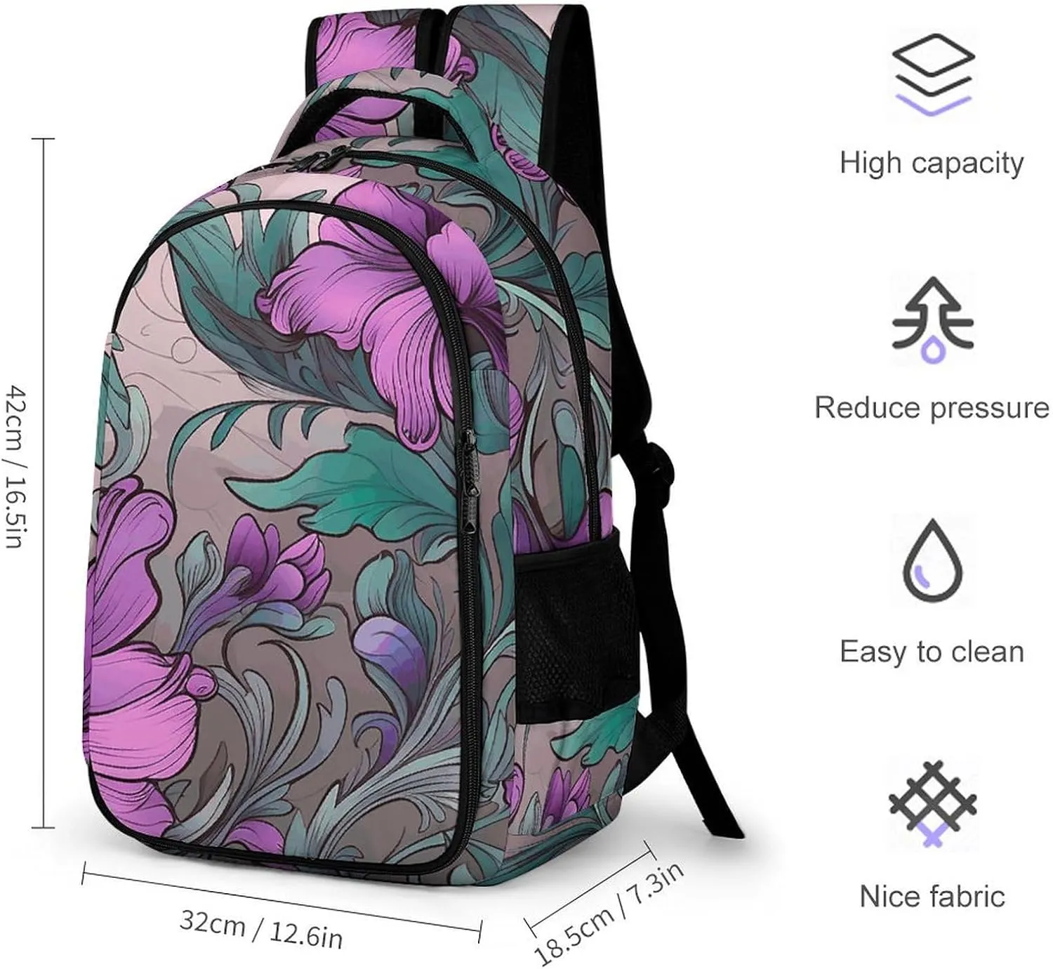 Backpack for Men Women Laptop Backpack Branches And Leaves Casual Daypack Laptop Bag for Travel