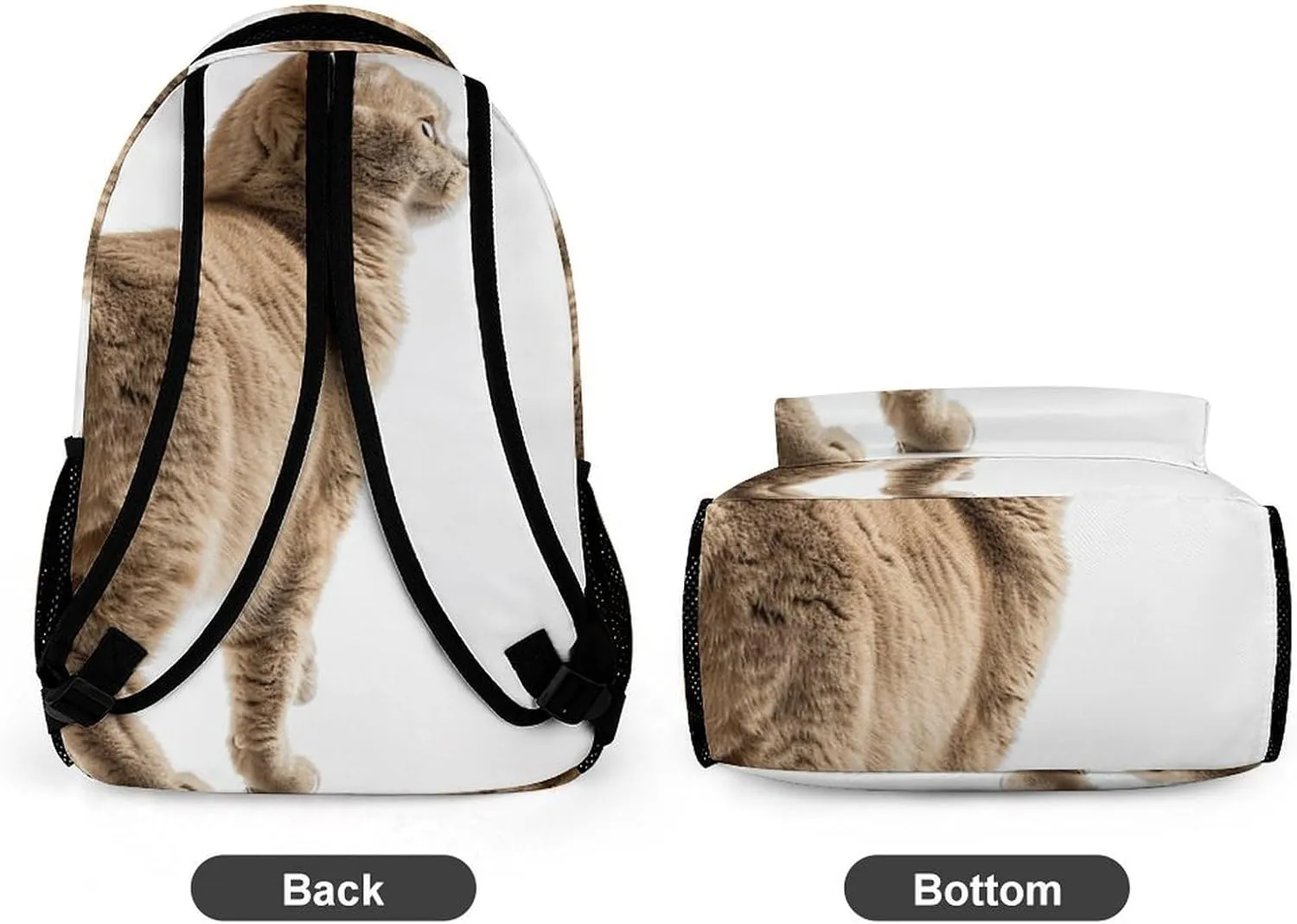 Backpack for Men Women Laptop Backpack Light Brown Cat Casual Daypack Laptop Bag for Travel