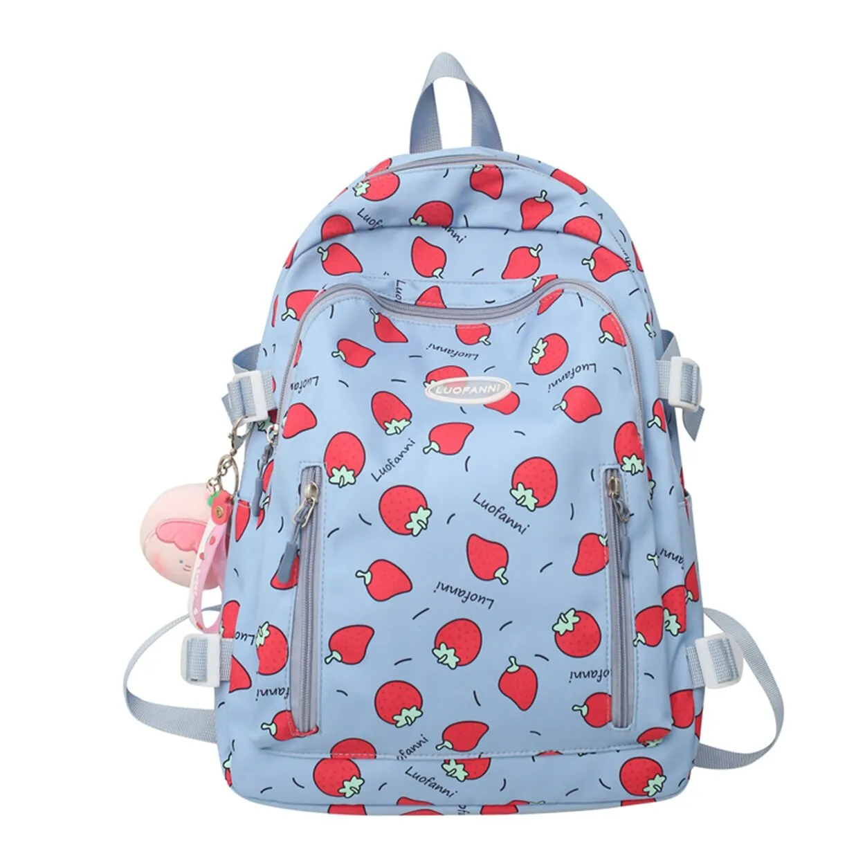Backpack Strawberry Print Easy returns Waterproof Excellent reviews