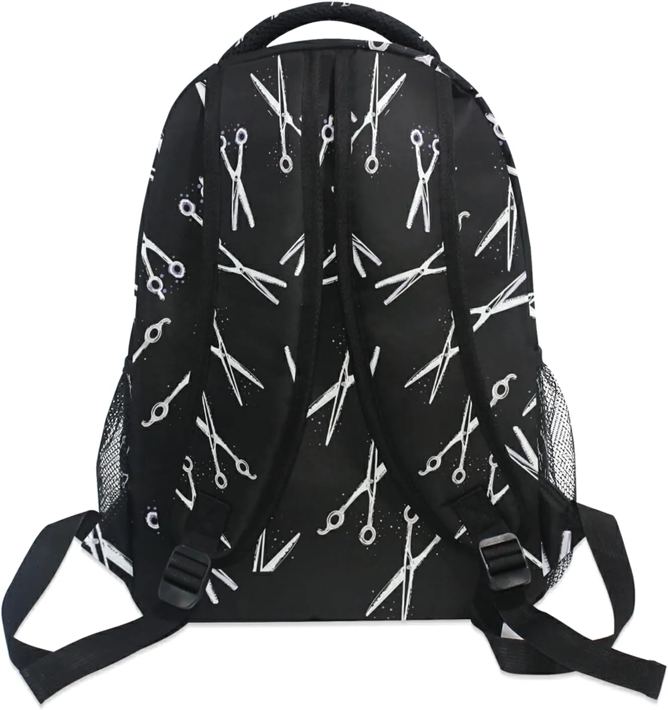 Backpack Travel Hair Stylist Hairdressing Scissors Print School Bookbags Shoulder Laptop Daypack College Bag for Womens Mens Boys Girls