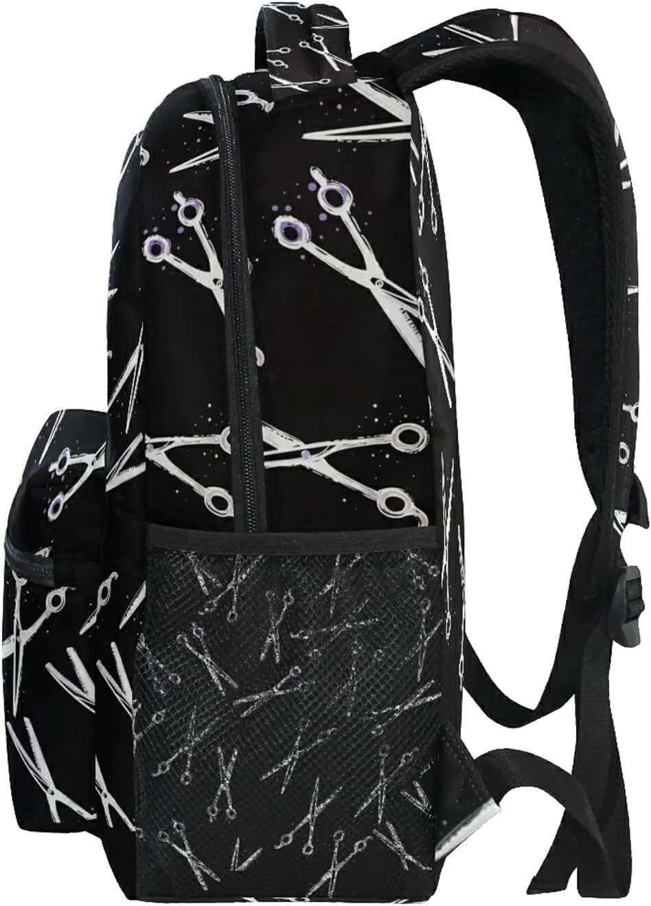 Backpack Travel Hair Stylist Hairdressing Scissors Print School Bookbags Shoulder Laptop Daypack College Bag for Womens Mens Boys Girls