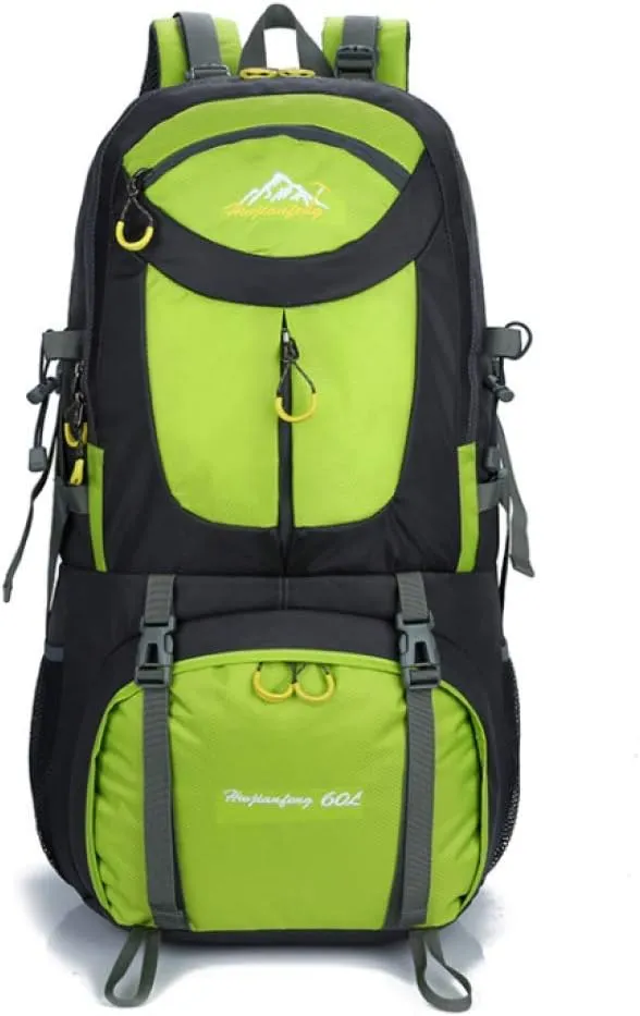Backpack, unisex backpack, outdoor travel sports backpack, hiking backpack, 40-60L, large size 60×38×22cm