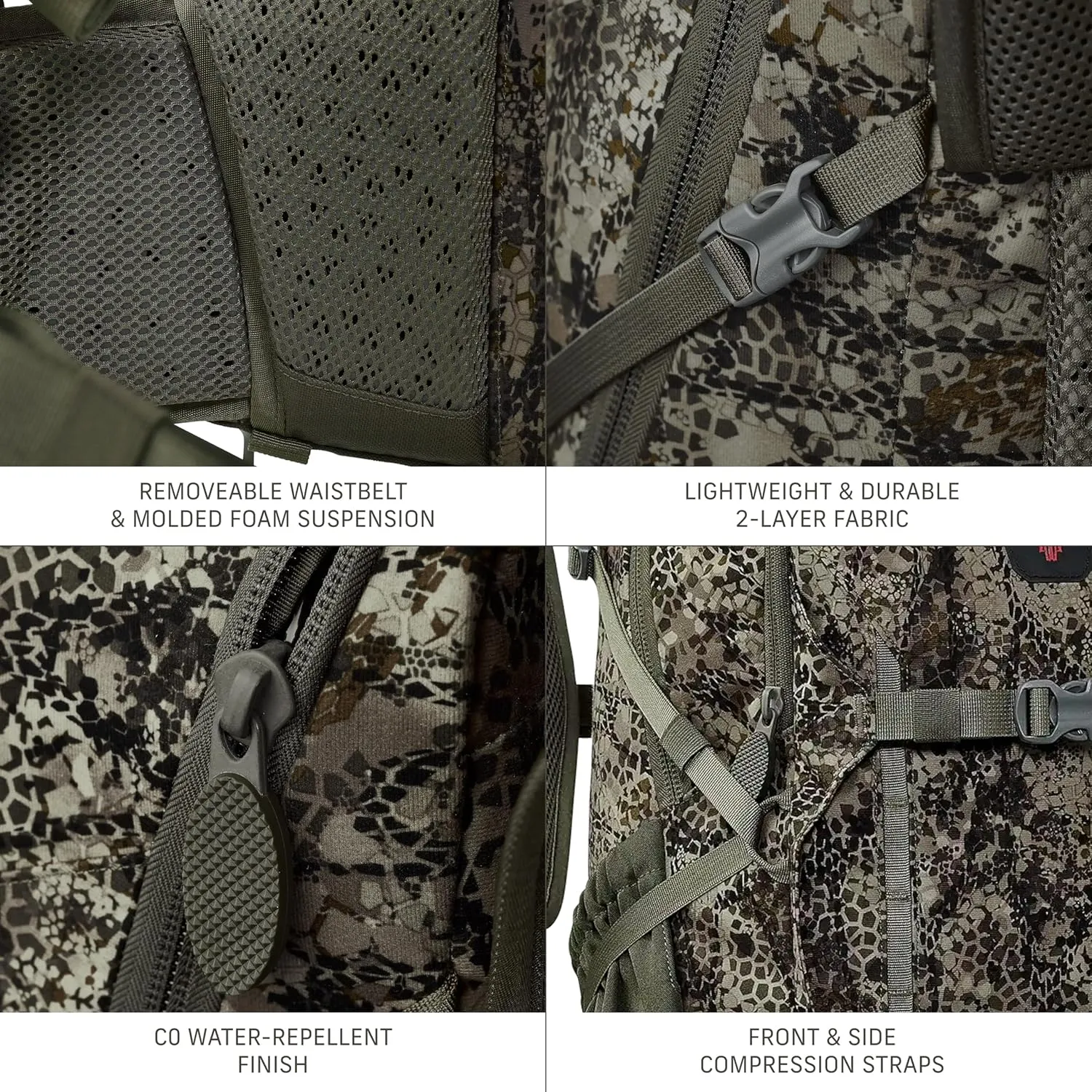 Badlands ATX 16 Hunting Pack - All-Terrain Xtreme Tactical Backpack, Lightweight, Water Resistant, Approach OG