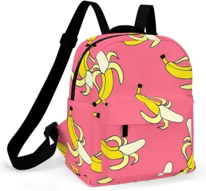 Banana Pattern Casual Women's Backpack, Lightweight, Waterproof, Versatile Daily Bag