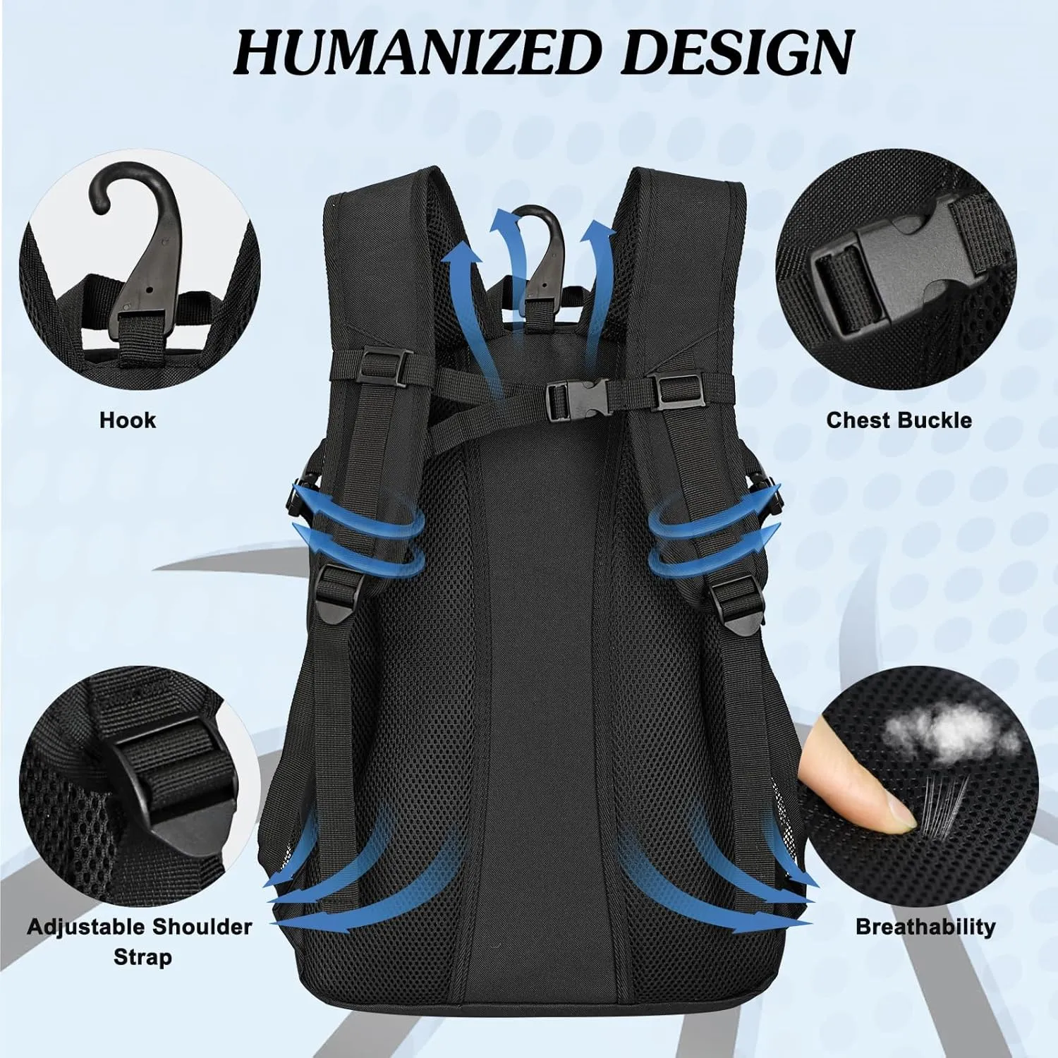 Basketball Bag Backpack with Ball Holder Shoes Compartment, Elite Backpack-Large Basketball Accessories Sports Bag