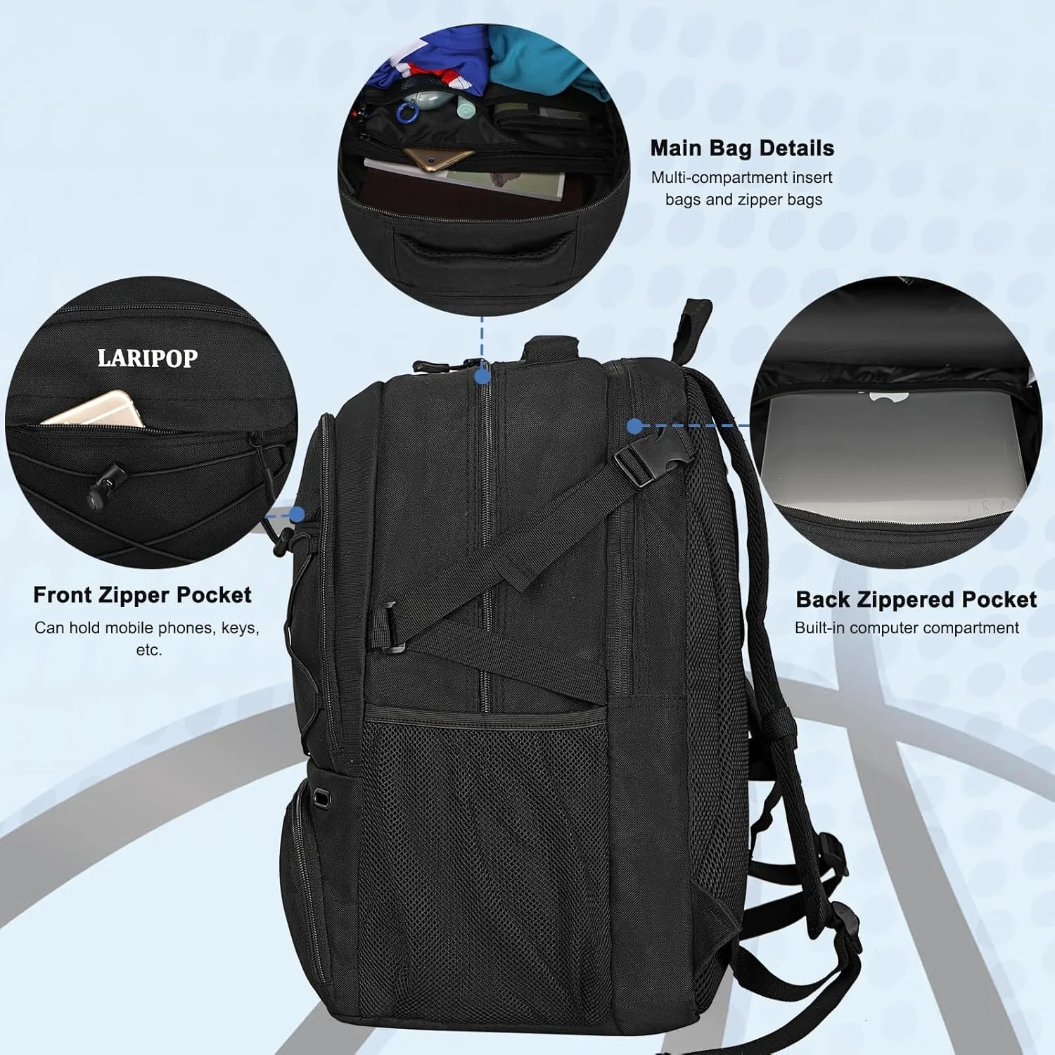 Basketball Bag Backpack with Ball Holder Shoes Compartment, Elite Backpack-Large Basketball Accessories Sports Bag