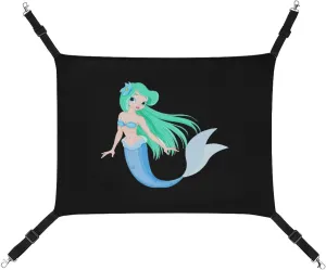 Beautiful Mermaid Hanging Cat Bed Soft Breathable Pet Hammock for Cage Pet Sleeper for Kitten Ferret Puppy Rabbit