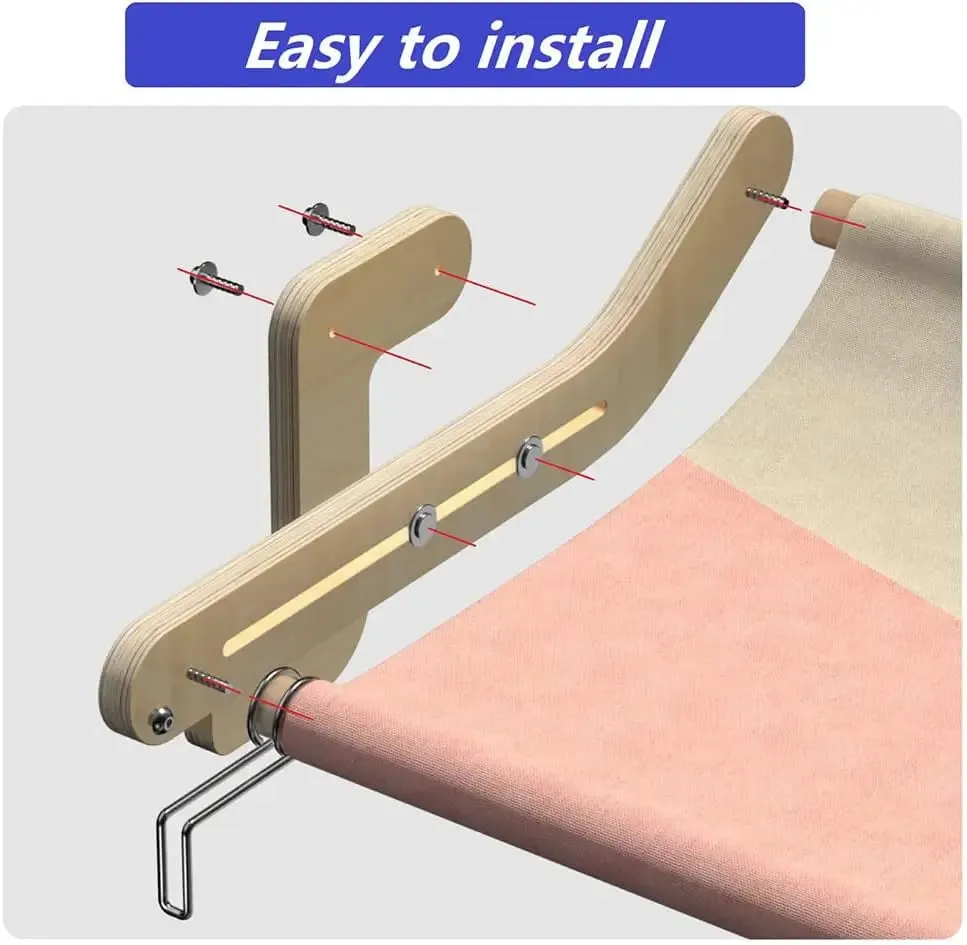 Bedside Bed Pet Nest Window Hanging Cat Bed Portable Removable Balcony Cat Window Hammock Hammock Hanging Cat Bed Cats Pet Nest