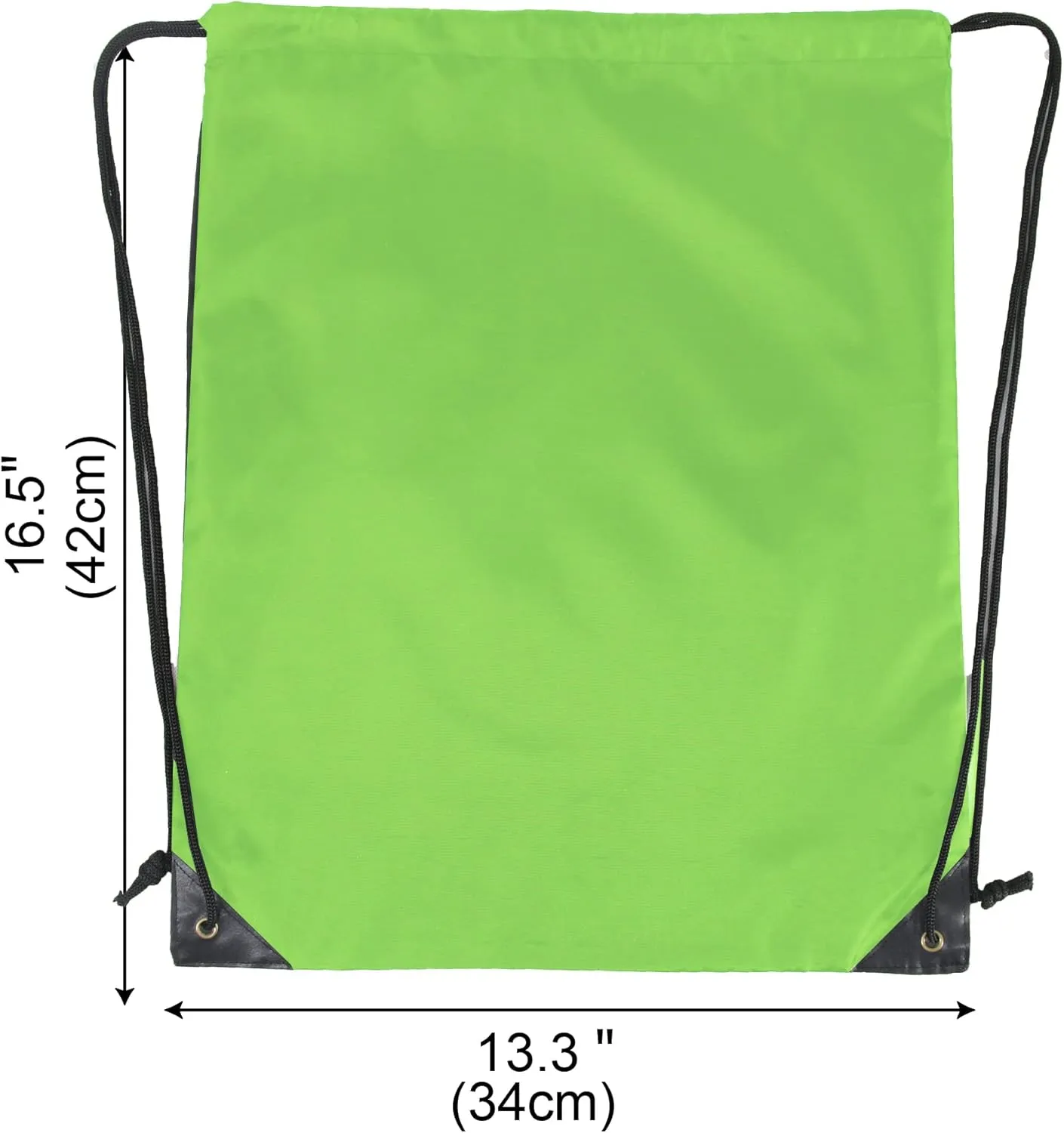 BeeGreen 20 Packs Green Drawstring Bags for Birthday Party Gym Sports Multipurpose Polyester Cinch Sackpack Bulk for Heat Vinyl Tie Dye Pull String Sinch Sacks