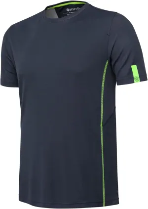 Beretta Men's Ice Power Lightweight Breathable Quick-Drying Straight Cut Short Sleeve Shooting T-Shirt