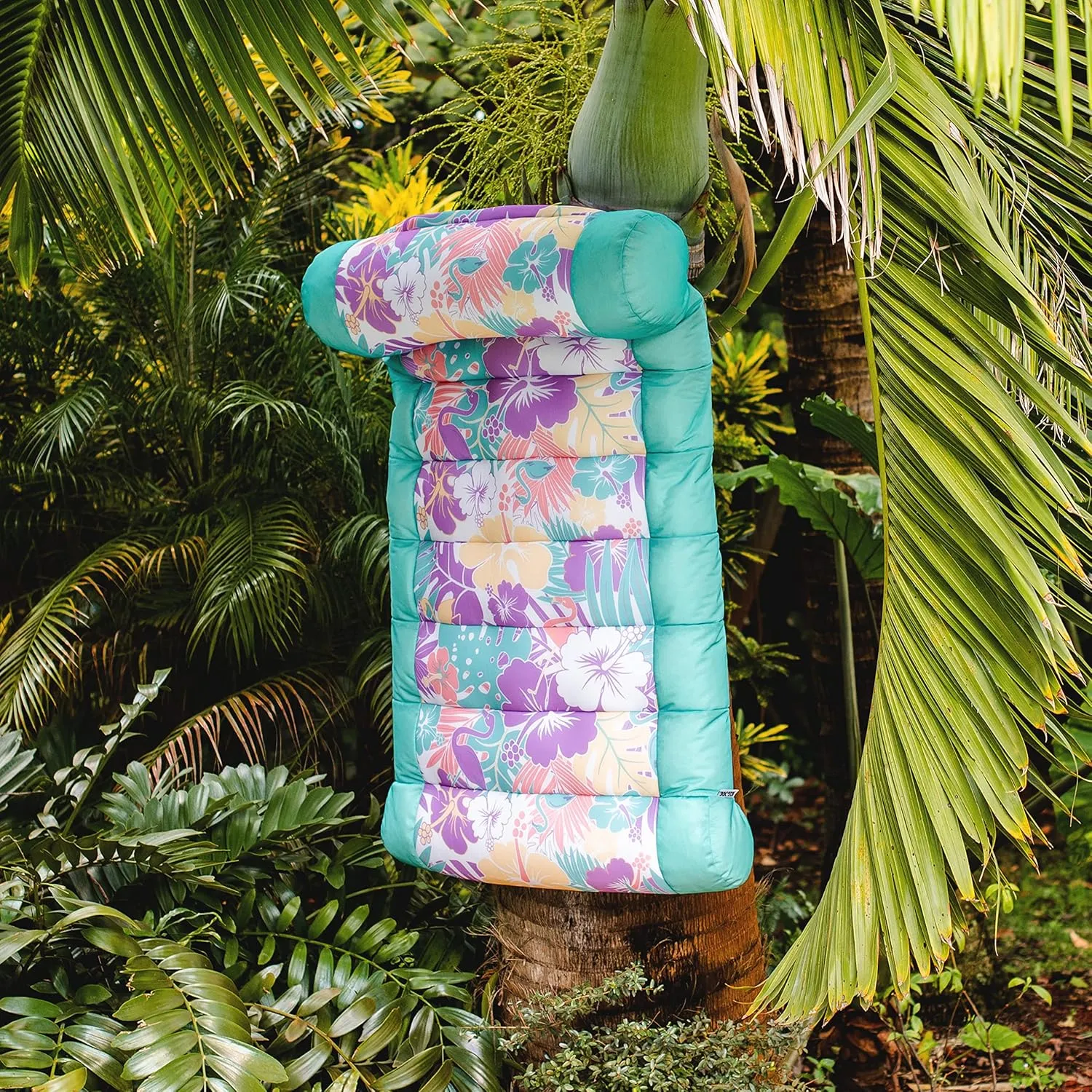 Big Joe Kona Hammock No Inflation Needed Pool Lounger with Headrest, Quick Draining Fabric, 4 feet Big