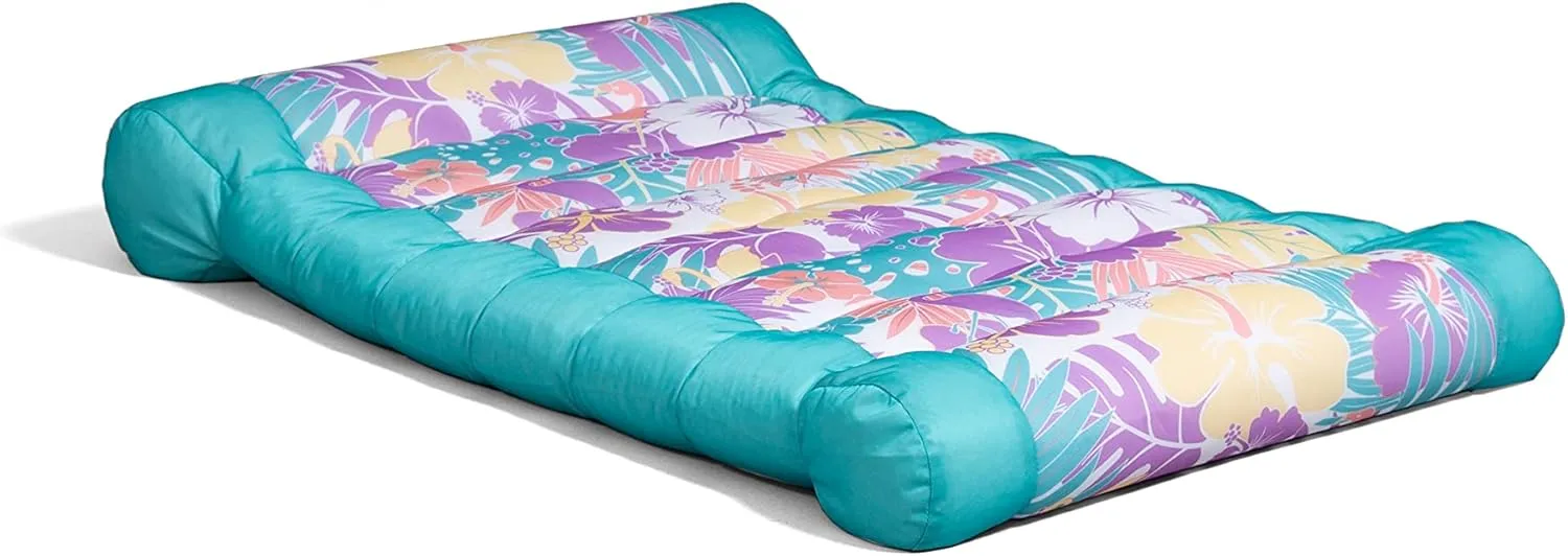 Big Joe Kona Hammock No Inflation Needed Pool Lounger with Headrest, Quick Draining Fabric, 4 feet Big