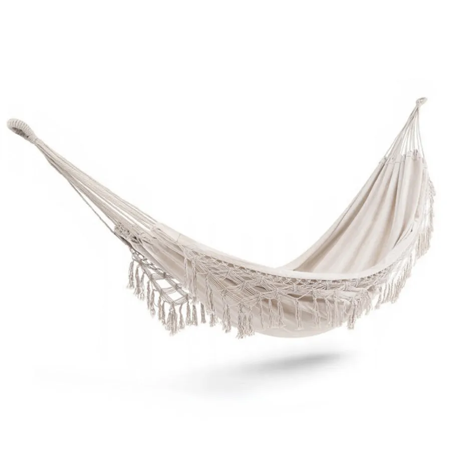 Boho Cotton Macrame Hammock - Natural