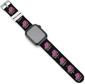 Born To Ice Skate Adjustable Silicone Watchband Compatible with IWatch Classic Soft Sports Watch Strap for Men Women