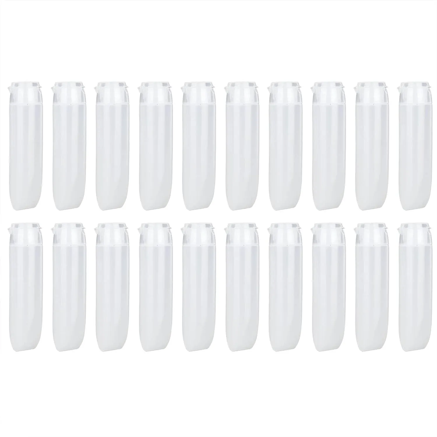 Bottles with Caps, 20Pcs Empty Cosmetic Tube Leakproof Refillable Travel Tubes with Non Slip Bottom Bottle Empty Lip Gloss Tubes for Filling Creams, Lotions, Skin Care Products