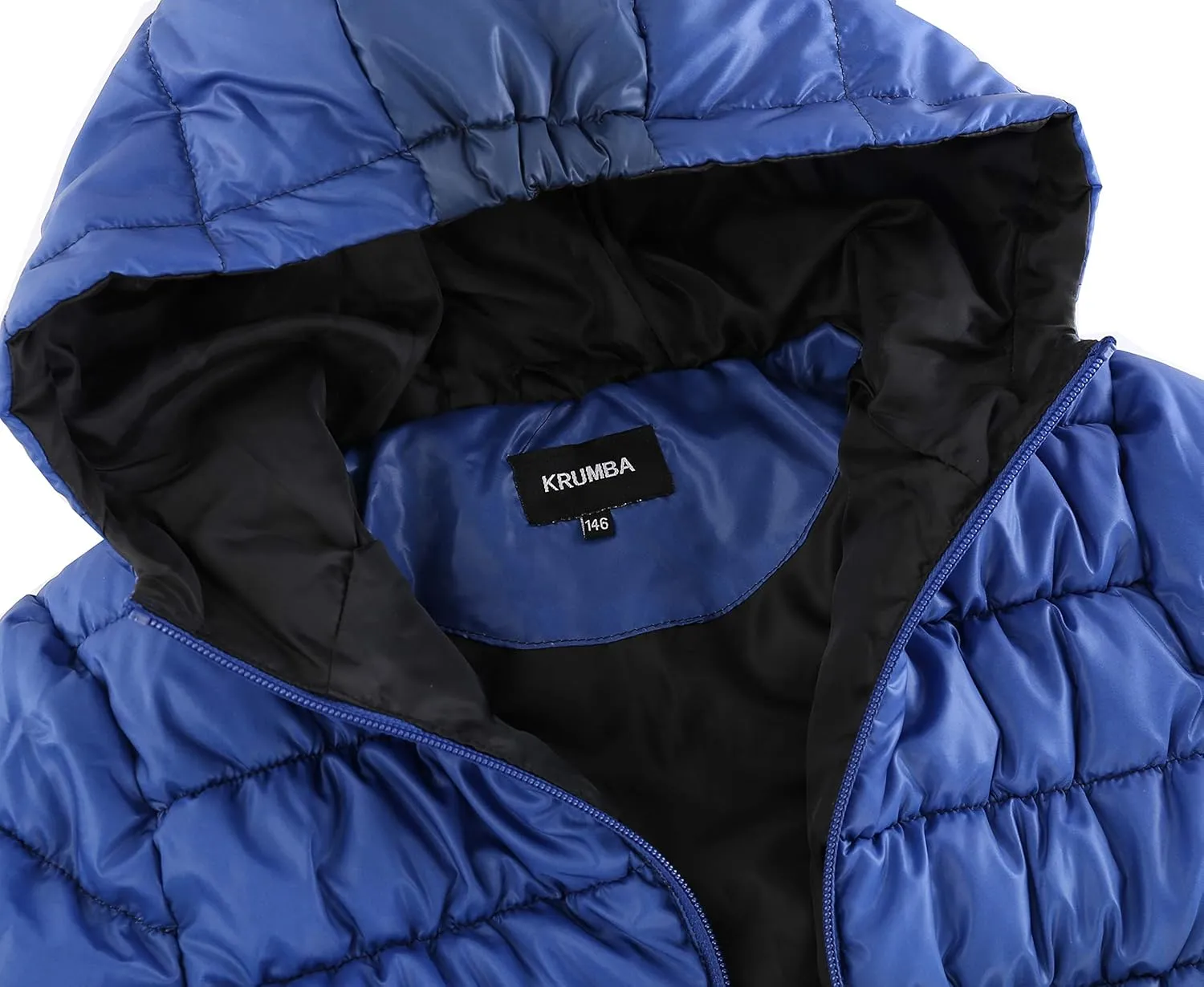 Boys Lightweight Puffer Jacket: Kids Waterproof Packable Outerwear Coat