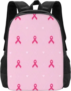 Breast Cancer Awareness Lightweight Packable Backpack Travel Casual Hiking Daypack Foldable Backpack For Men Women