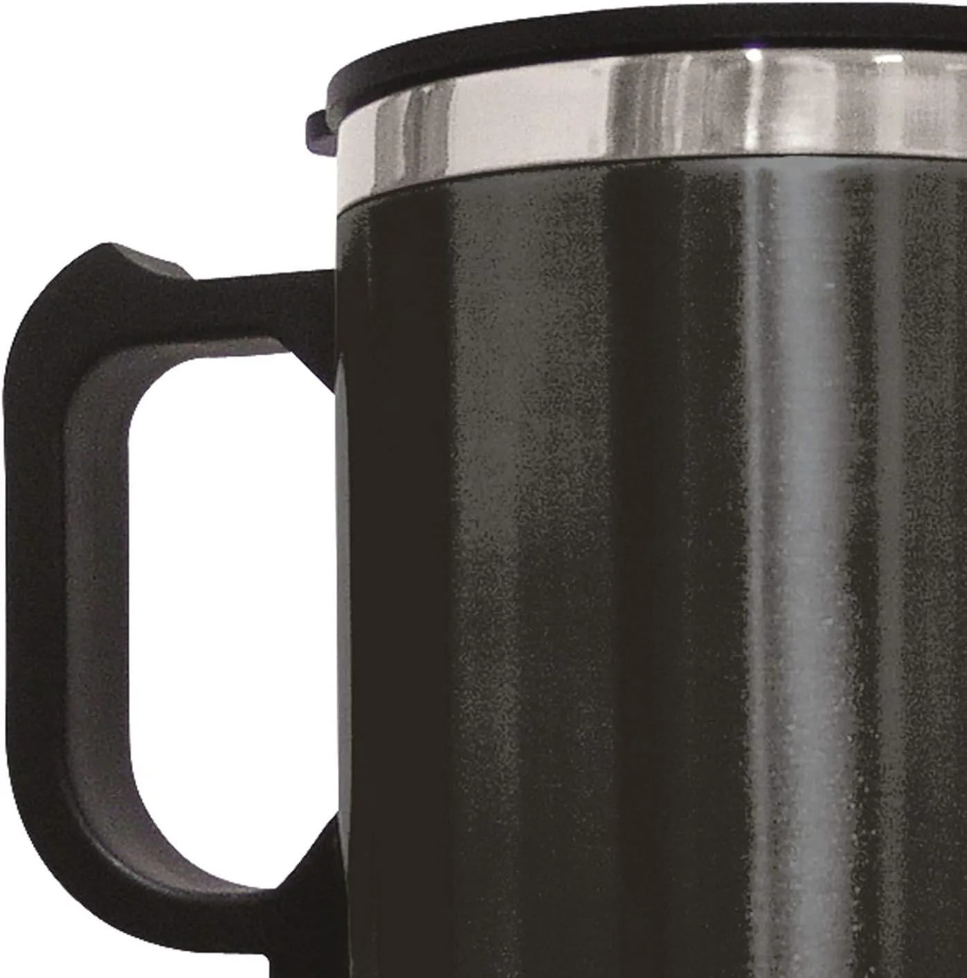 Brentwood Travel Mug 12 Volt Heated, 1 Count (Pack of 1), Stainless Steel/Black