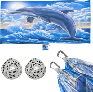 Burbuja Dolphin Camping Hammock 330 lb Hammock with Tree Straps & Attached Carry Bag & Side Pocket for Camping Beach Backpacking Backyard Travel