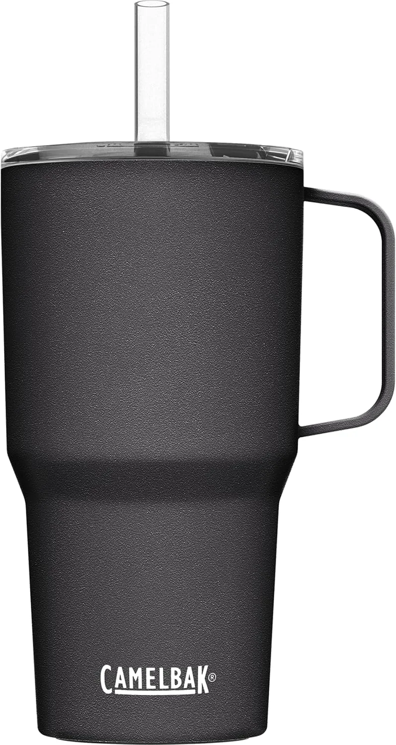 CamelBak Horizon Straw Mug, Insulated Stainless Steel - 24 oz, Black