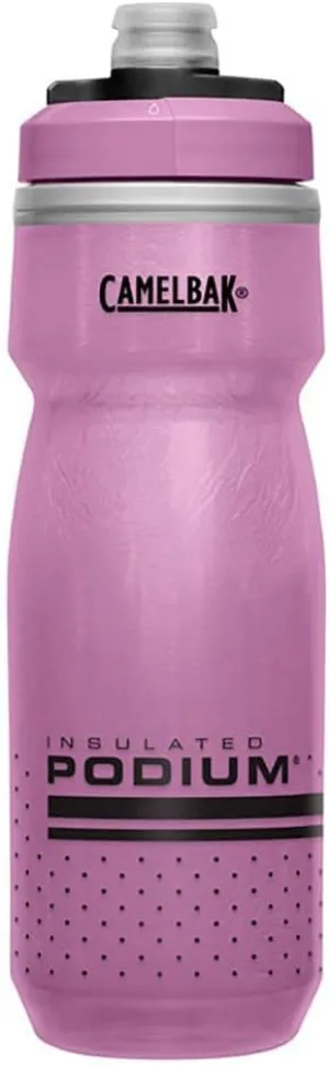 CamelBak Podium Chill Insulated Bike Water Bottle - Easy Squeeze Bottle - Fits Most Bike Cages - 21oz, Purple