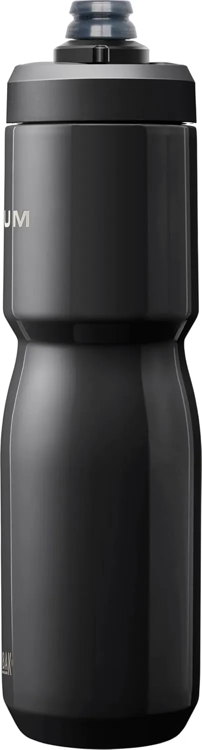 CamelBak Podium Steel Insulated Stainless Steel Bike Water Bottle – for Cycling, Fitness & Sports- Fits Most Bike Cages, 22oz - Black