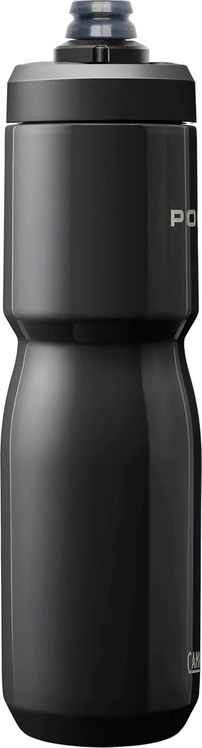 CamelBak Podium Steel Insulated Stainless Steel Bike Water Bottle – for Cycling, Fitness & Sports- Fits Most Bike Cages, 22oz - Black