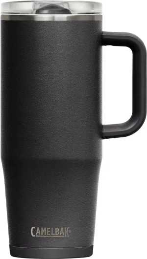CamelBak Thrive Leak-Proof 32 oz Mug, Insulated Stainless Steel - For travel, coffee, tea, hot beverages - Spill Proof Cup-holder Compatible, Black