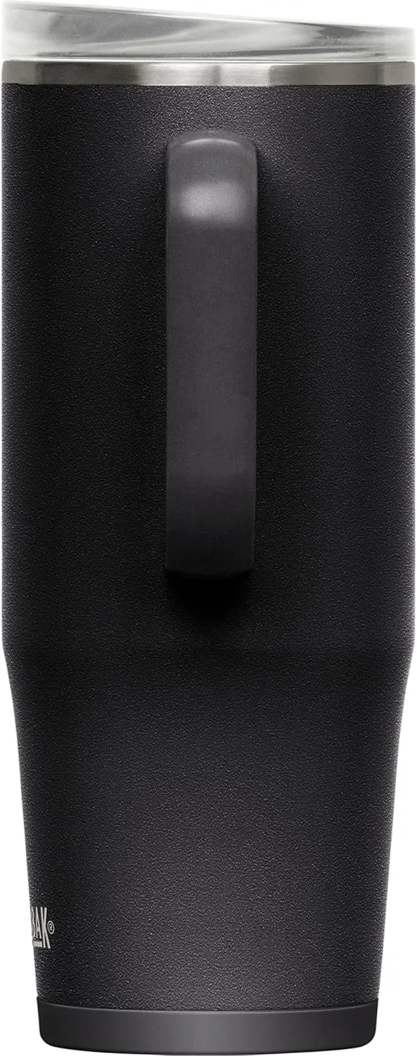 CamelBak Thrive Leak-Proof 32 oz Mug, Insulated Stainless Steel - For travel, coffee, tea, hot beverages - Spill Proof Cup-holder Compatible, Black