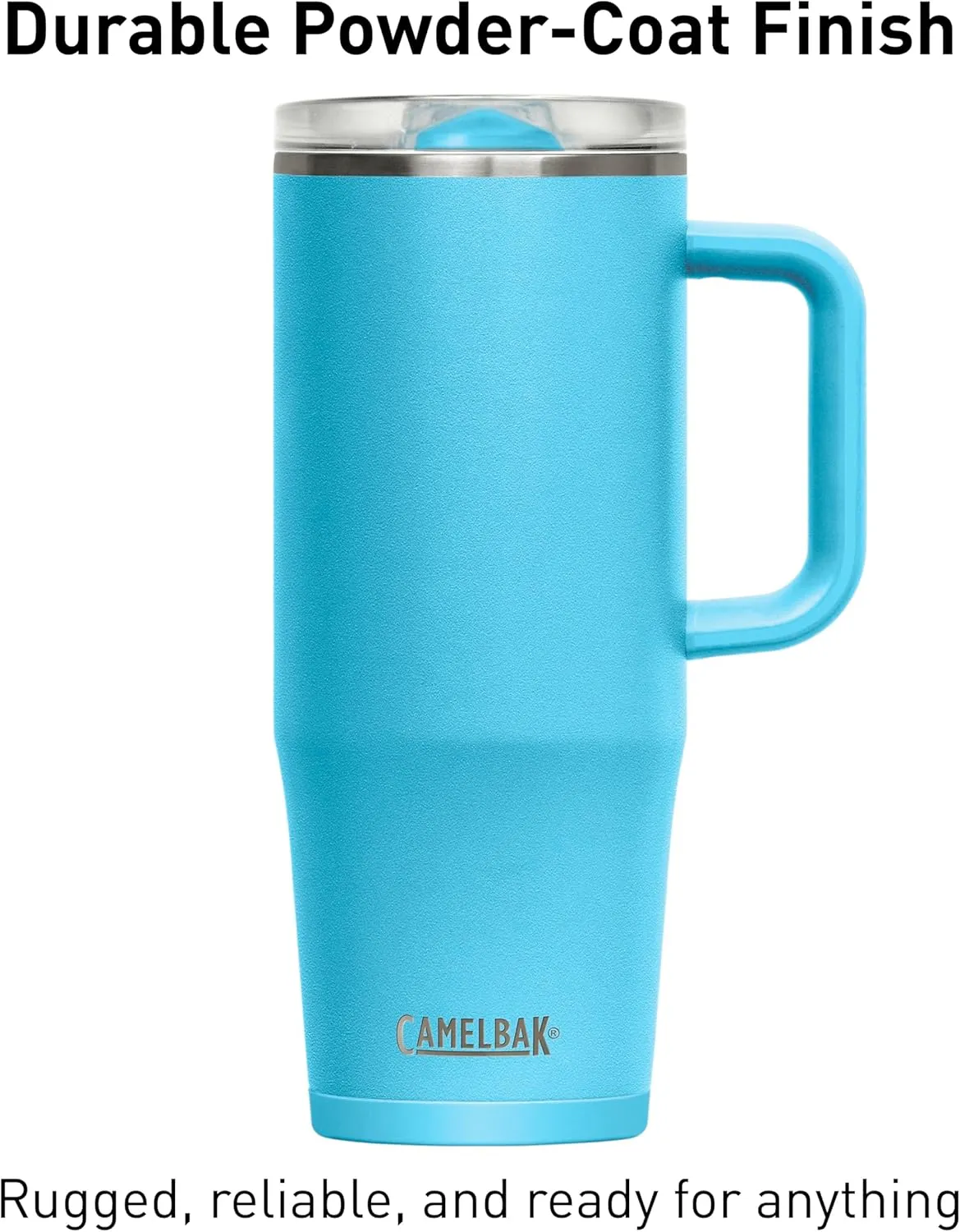 CamelBak Thrive Leak-Proof 32 oz Stainless Steel Mug for Travel, Coffee, Tea, Hot Beverages - Spill Proof Cup-holder, Nordic Blue