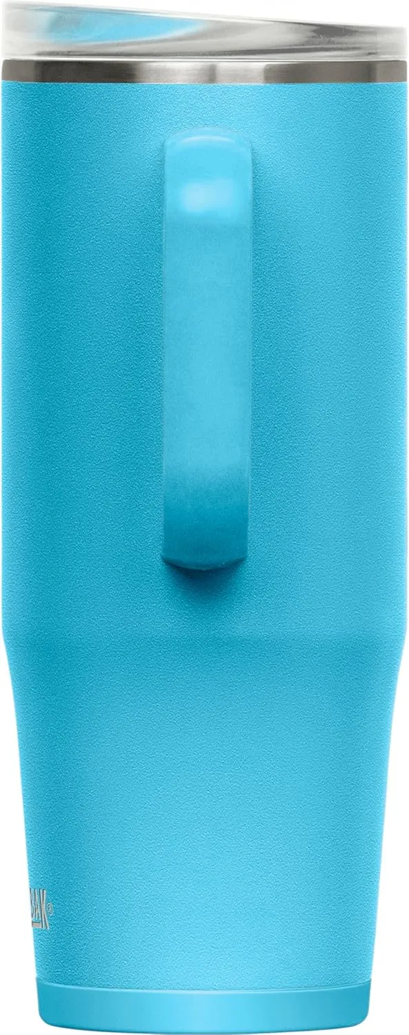 CamelBak Thrive Leak-Proof 32 oz Stainless Steel Mug for Travel, Coffee, Tea, Hot Beverages - Spill Proof Cup-holder, Nordic Blue
