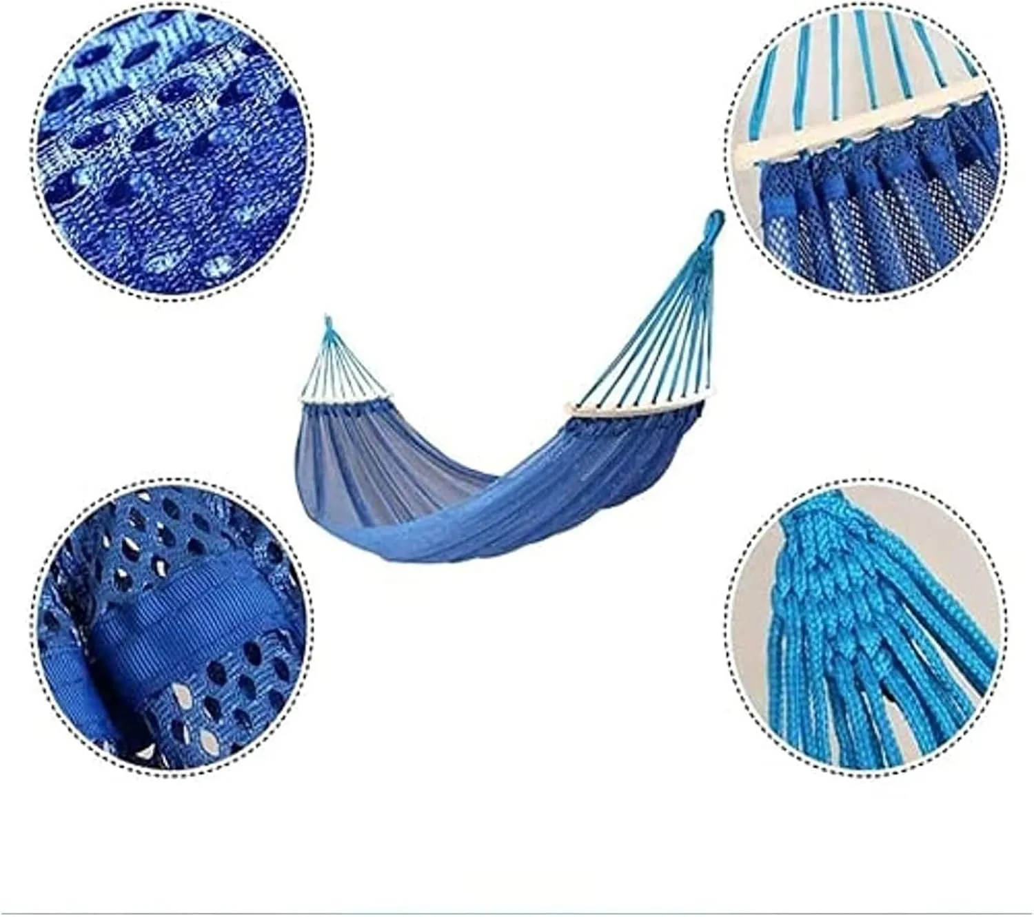 Camp Hammock Swing Travel Hammock Portable Hammock Comfortable Folding Mesh Net Camping Accessories Single Hammock Outdoor Indoor Strong