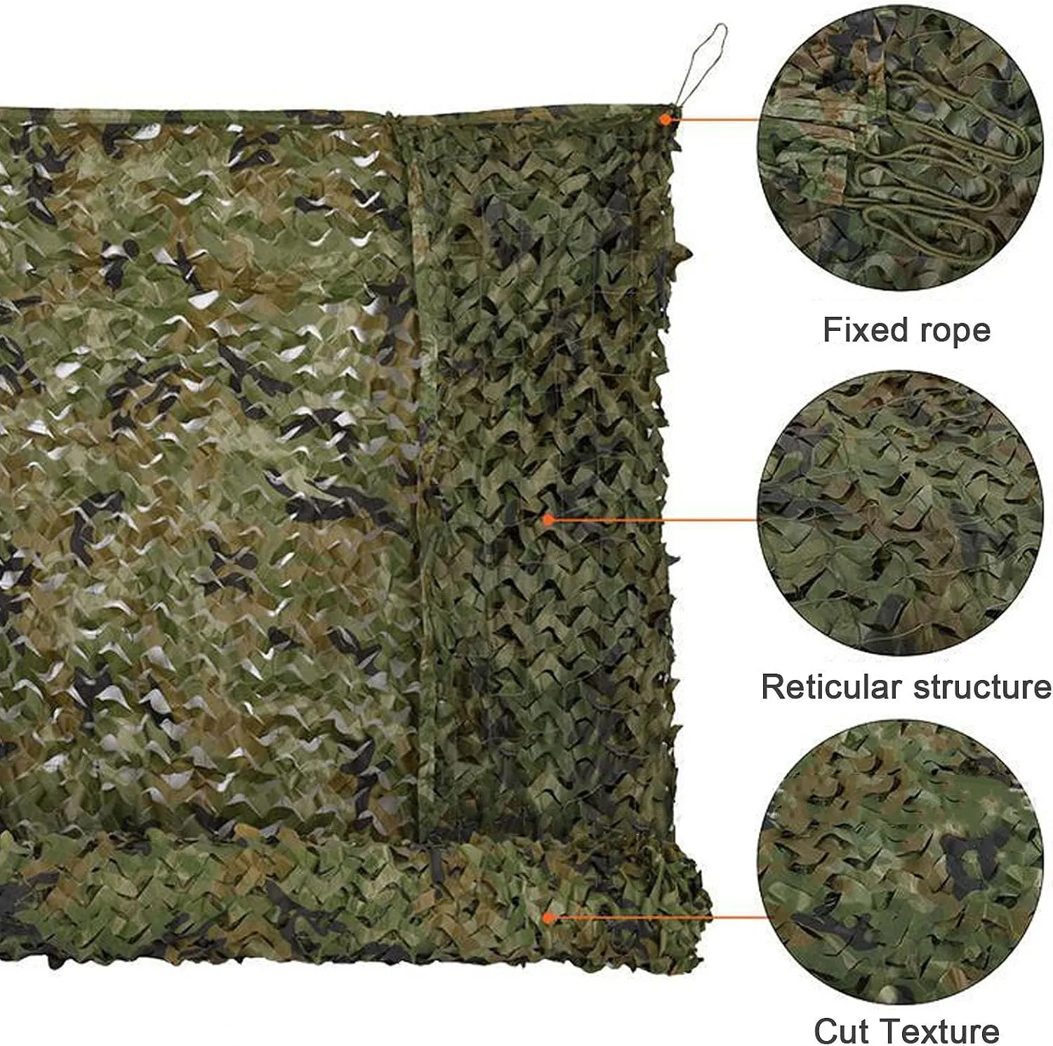 Camping Camouflage net,Military Reinforced Camouflage Netting,Outdoor camo Netting,Camouflage Tents,1.5x2m,2x3m,4x5m,6x8m,10x10m,Hunting,Decorative,Garden Shade Cover,Jungle-8x9(26.2 * 30ft)