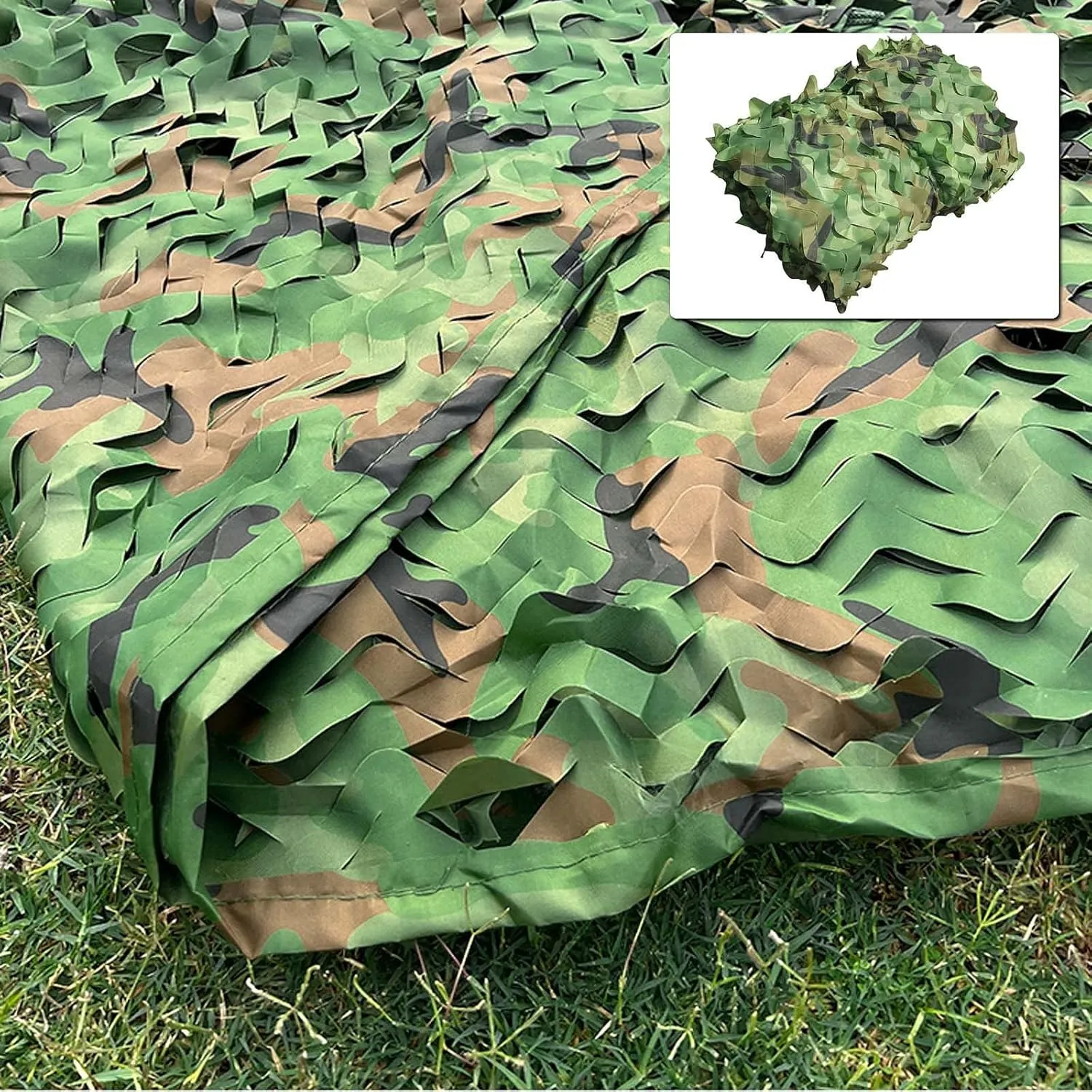 Camping Camouflage net,Military Reinforced Camouflage Netting,Outdoor camo Netting,Camouflage Tents,1.5x2m,2x3m,4x5m,6x8m,10x10m,Hunting,Decorative,Garden Shade Cover,Jungle-8x9(26.2 * 30ft)