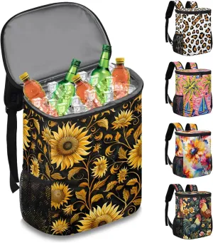 Camping Cooler Backpack 30 Cans, Insulated Waterproof Backpack Cooler Bag Leak Proof Portable Backpack Coolers to Work Lunch Travel Beach Trip Hiking Picnic Fishing Thermal Bag Drink Beer