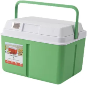 Camping Cooler Box Cold and Hot Insulated Case for Beach, Sports with Lock Lid Versatile Lightweight with Carry Handle